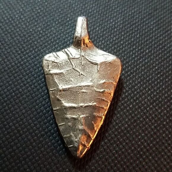 Silver Colored Arrowhead Pendant - Picture 2 of 2